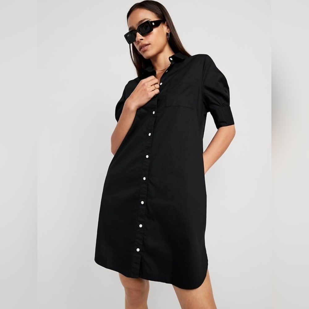 Old Navy Black Long Sleeve Dress